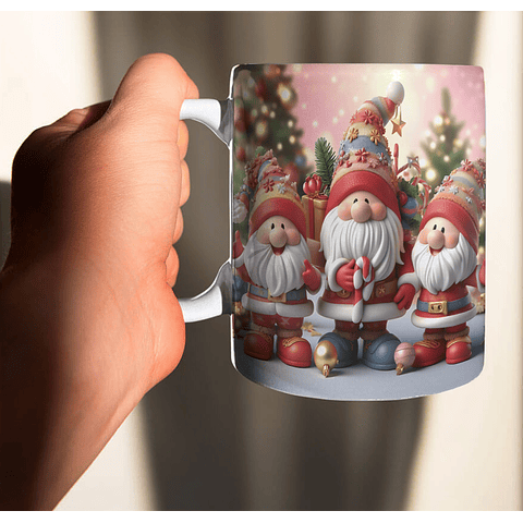 10 Artes para Caneca Natal Duendes Arquivo em Jpg