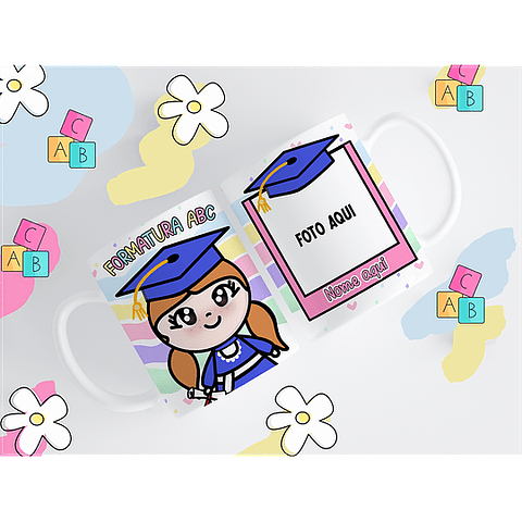 11 Artes para Caneca ABC Formatura Infantil Arquivos PNG