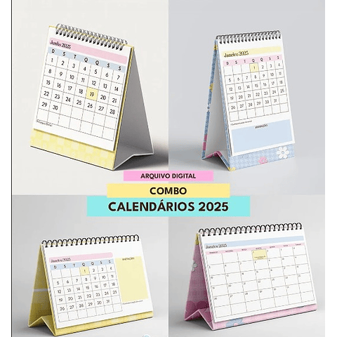 Arquivo Digital Calendário Mesa 2025 #04 - PDF