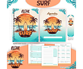 Pack Volta às Aulas 2025 Surf #01 - PDF e PNG