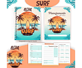 Pack Volta às Aulas 2025 Surf #01 - PDF e PNG