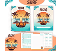 Pack Volta às Aulas 2025 Surf #01 - PDF e PNG