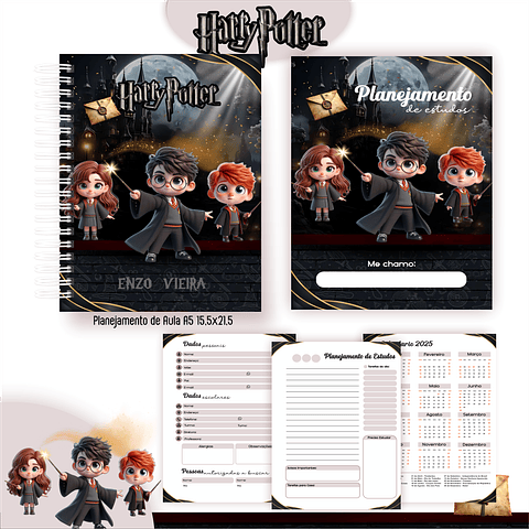 Pack Volta às Aulas 2025 Harry Potter #01 - PDF e PNG