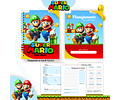 Pack Volta às Aulas 2025 Super Mario #01 - PDF e PNG