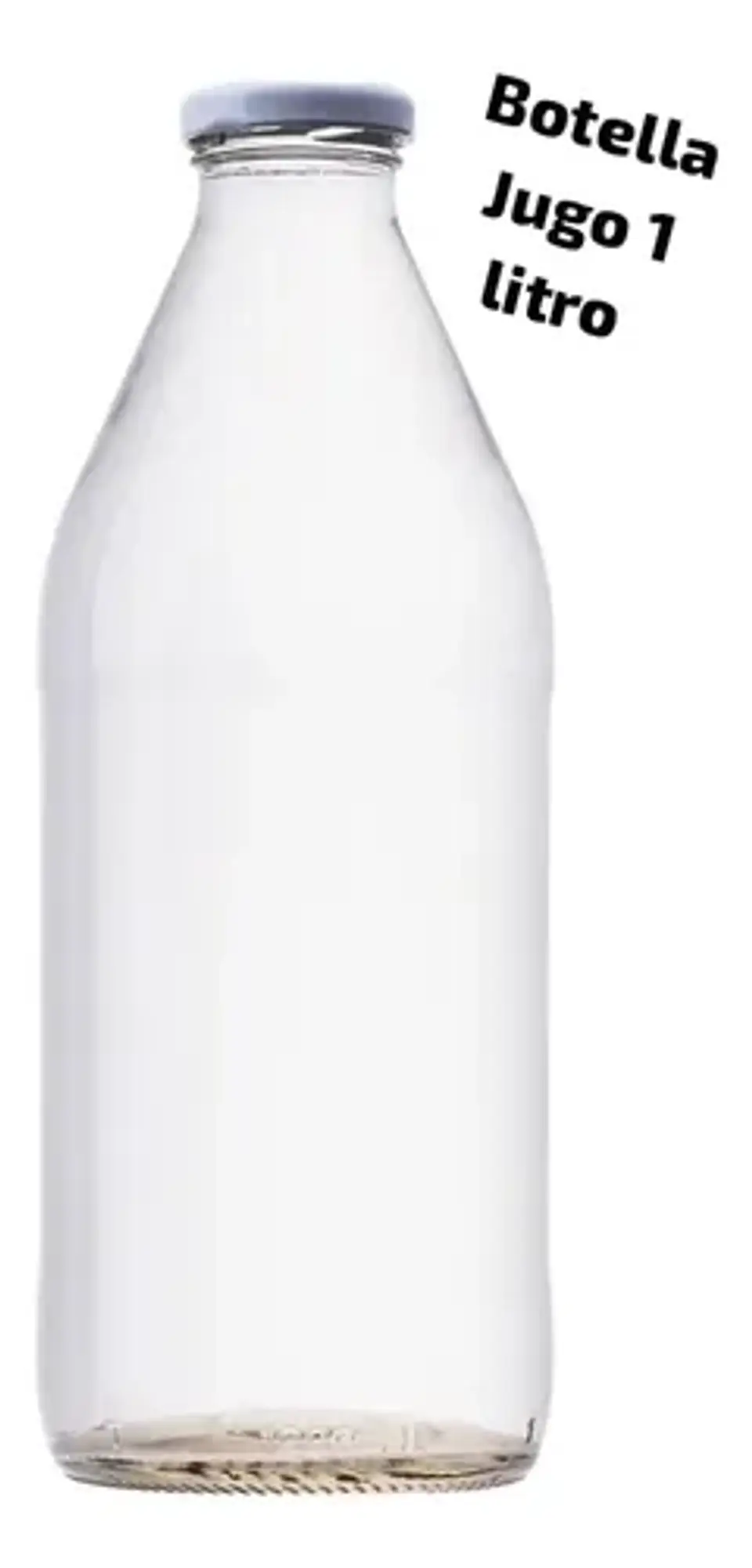 12 Botellas De Jugo  1 Litro + Tapa Metálica  1
