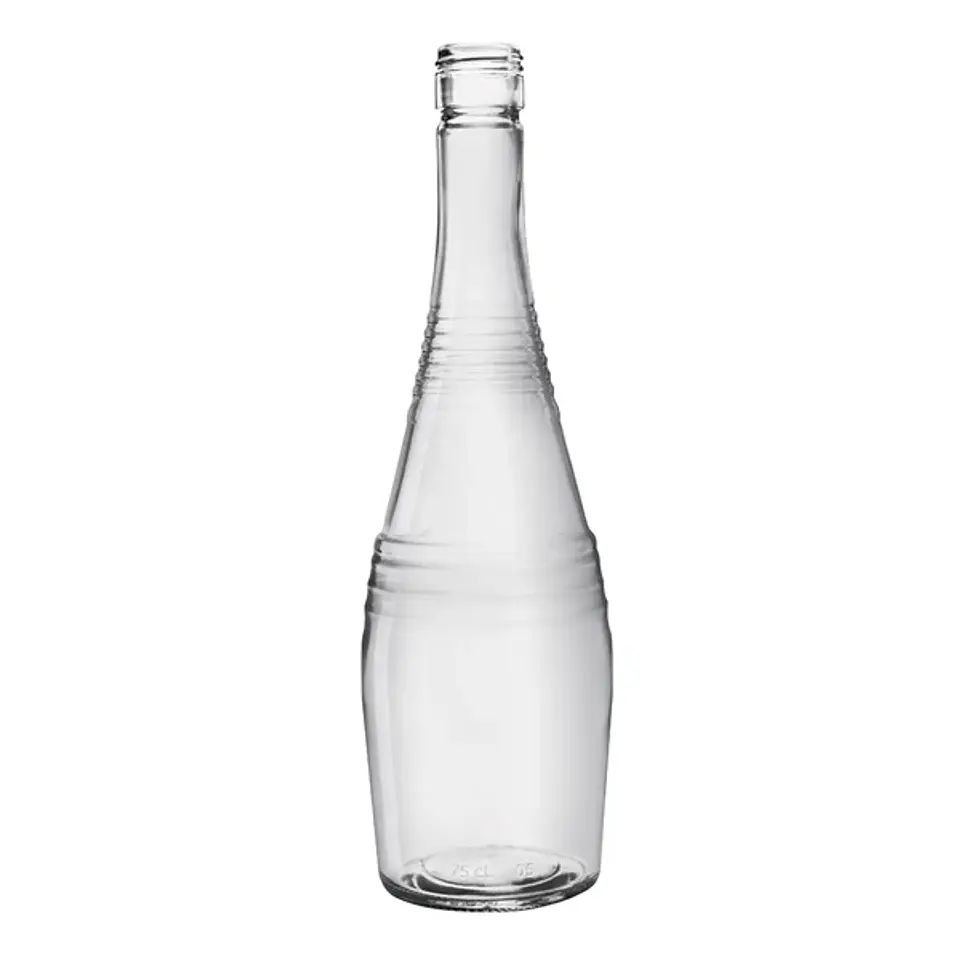 12 Botellas Vidrio 750cc Aranda + Tapa Plastica 1