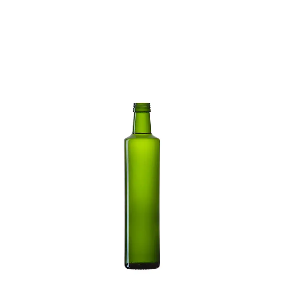 12 Botella Vidrio 500cc Para Aceite + Tapa Plástica 1