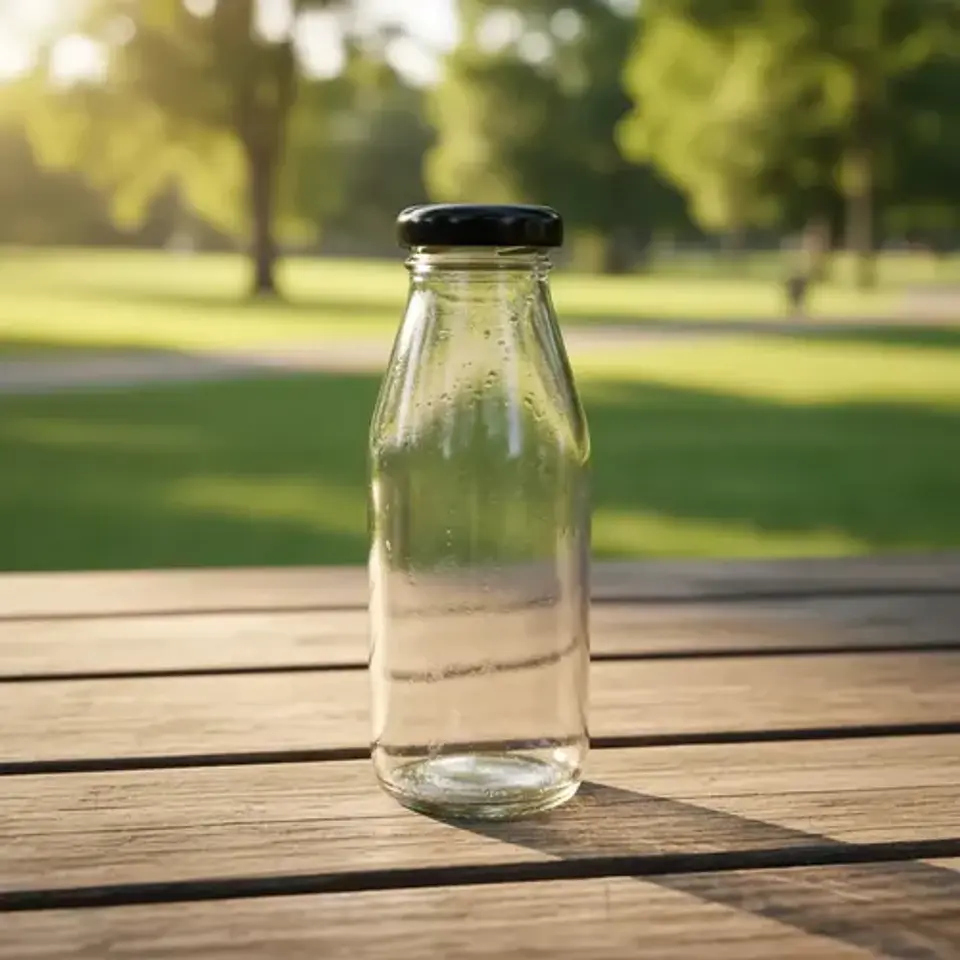 12 Botellas De Vidrio 250cc Con Tapa metálica 4