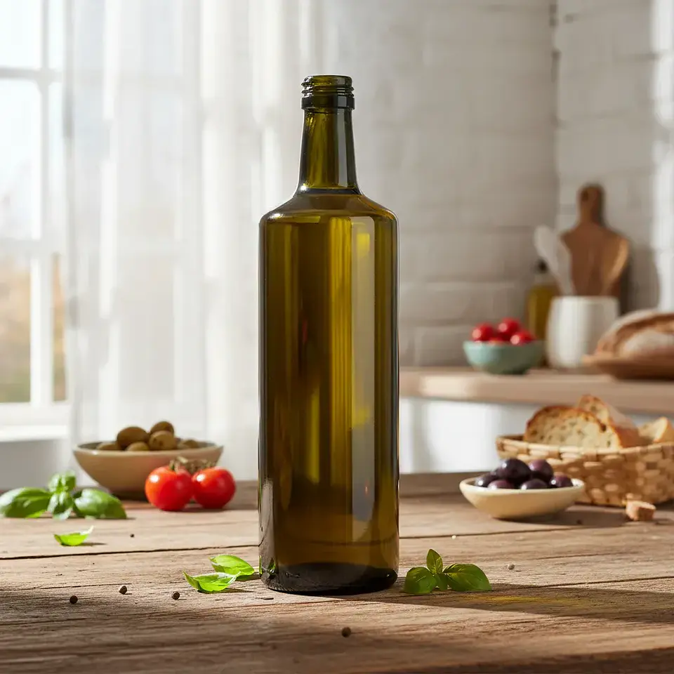 12 Botella Vidrio para aceite + Tapa Plástica 3