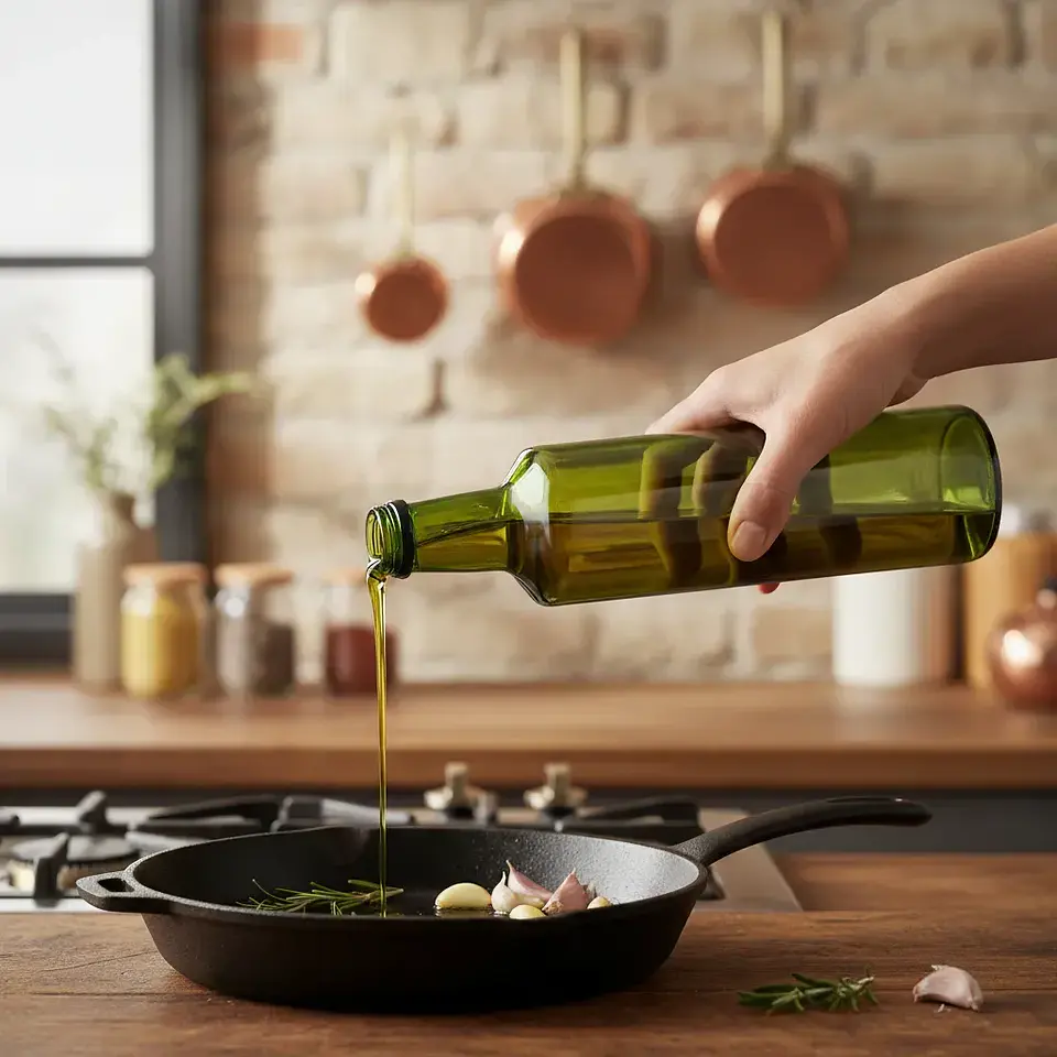 12 Botella Vidrio 500cc Para Aceite + Tapa Plástica 4
