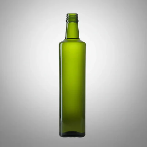 12 Botella Vidrio 500cc Para Aceite + Tapa Plástica
