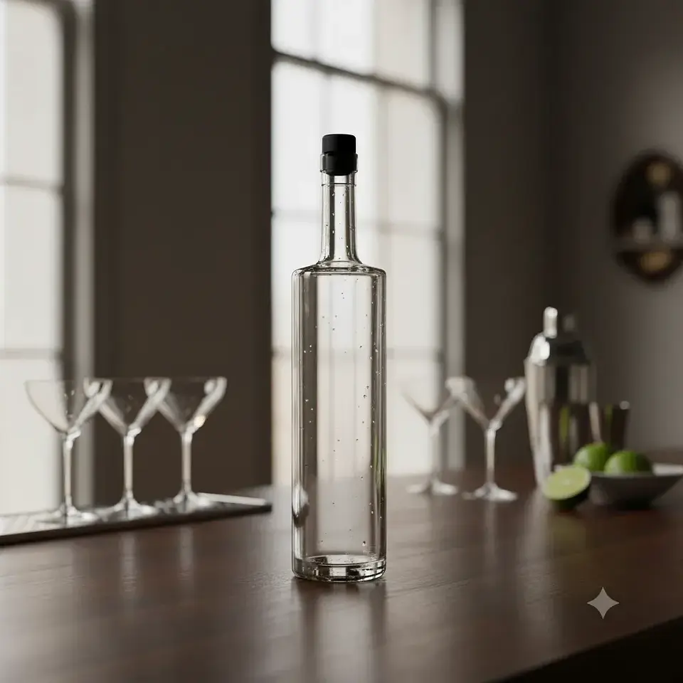 12 Botella De Vidrio Cartier 750cc +corcho 6