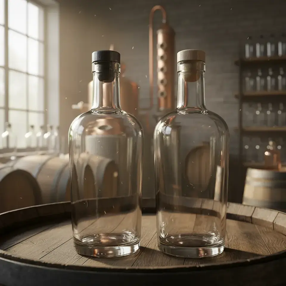 12 Botellas Vidrio Barrica 750cc+ Corcho +sello 4