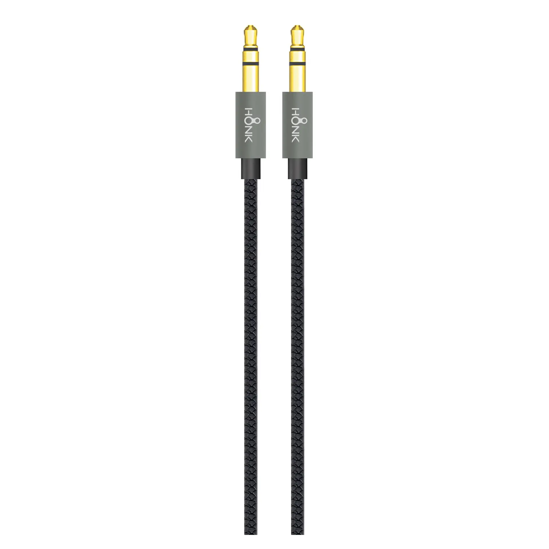 Cable Auxiliar 1.2mt Honk Jack 3.5 Plug Negro 1