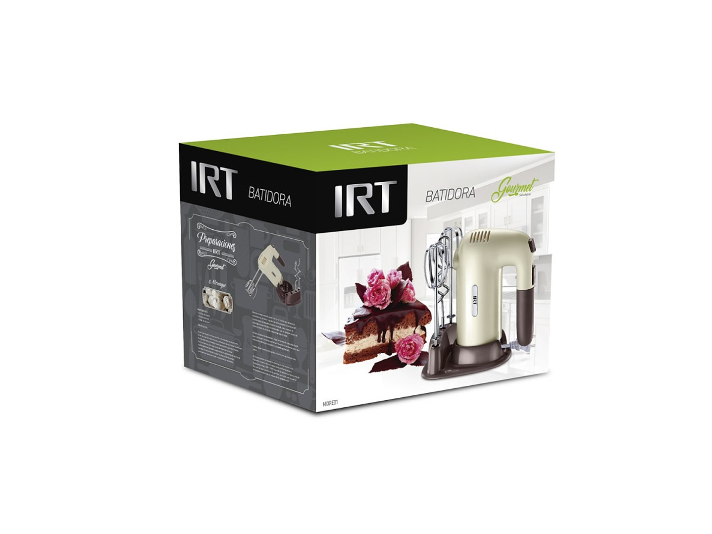 Batidora Manual Retro Irt Con base 2