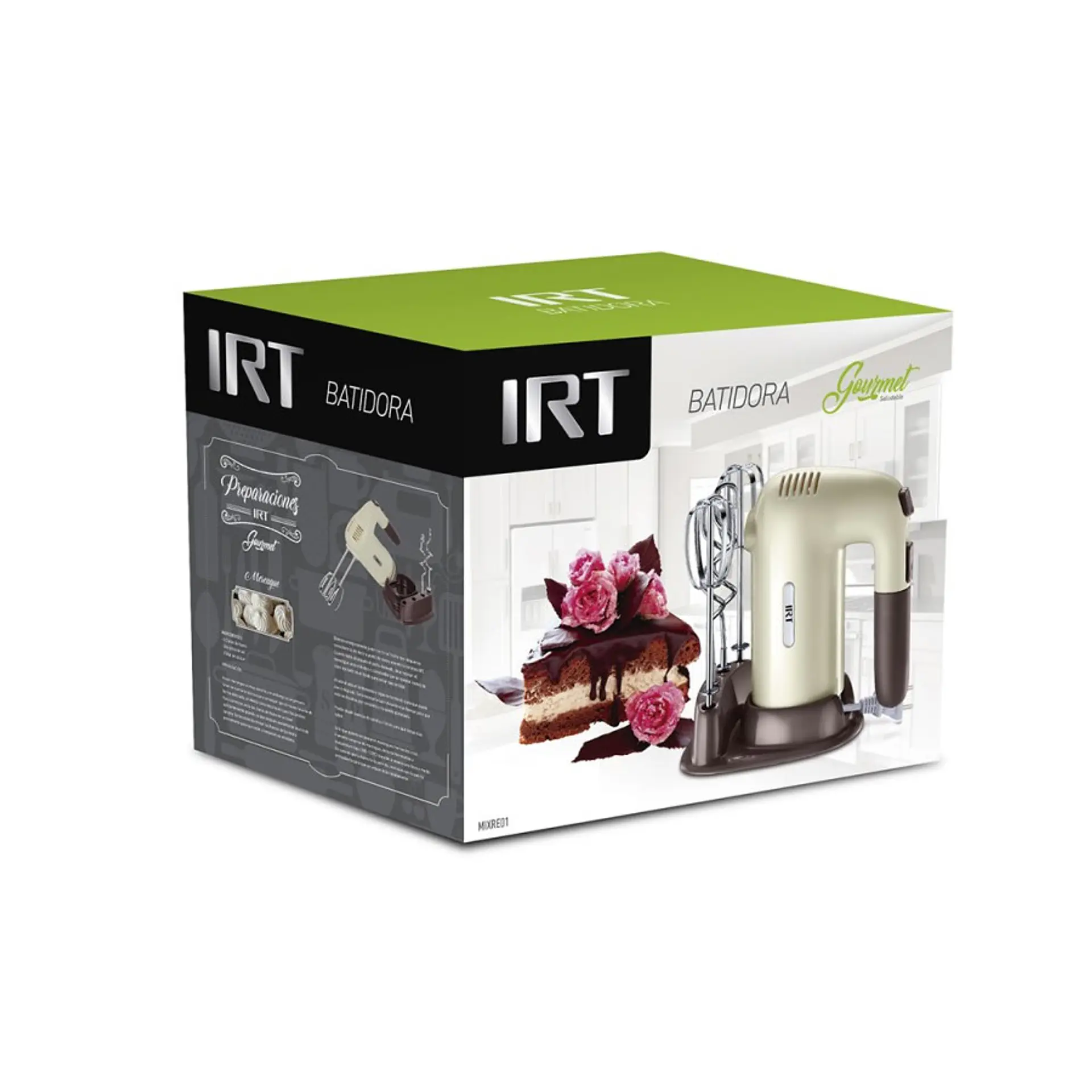 Batidora Manual Retro Irt Con base 2