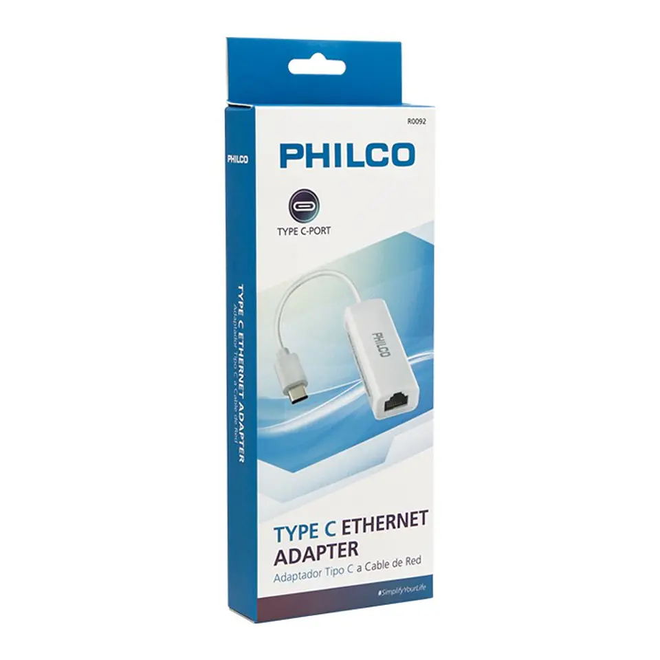 Adaptador Lan USB 3.1 Tipo C Ethernet Rj45 Philco 2