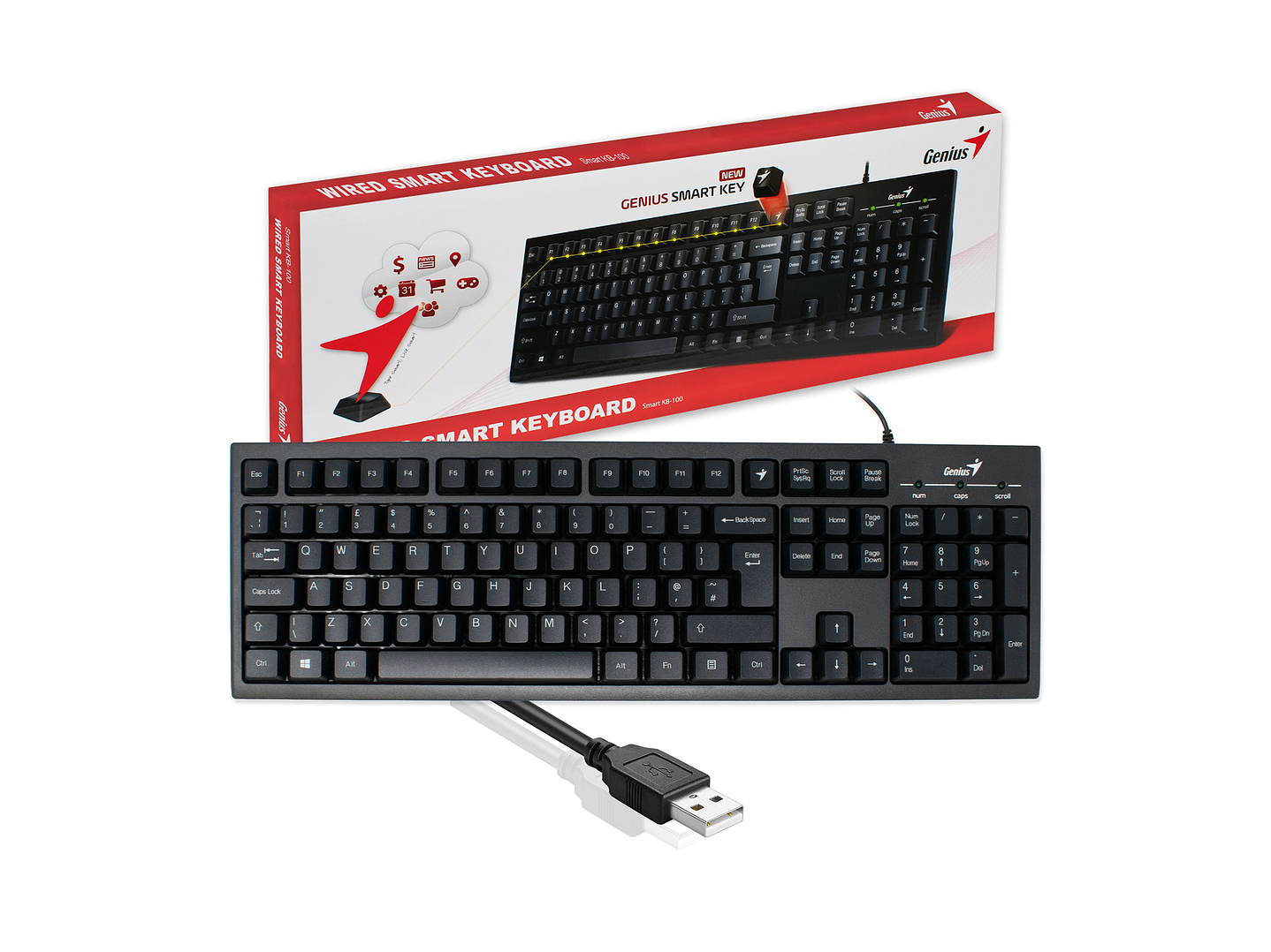 Teclado Genuis Smart KB-100 Alambrico Usb 1
