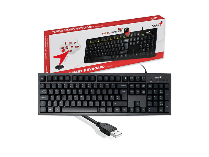 Teclado Genuis Smart KB-100 Alambrico Usb 1