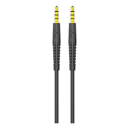 Cable Auxiliar 1.2mt Honk Jack 3.5 Plug Negro 4p