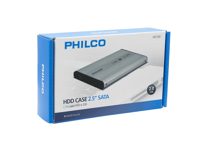Case Cofre Disco Duro Philco 2.5 Hdd Usb 2.0 2