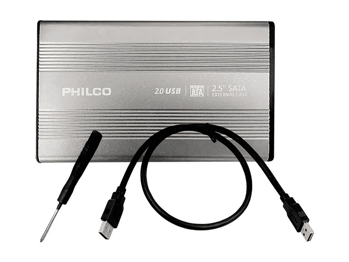 Case Cofre Disco Duro Philco 2.5 Hdd Usb 2.0 3