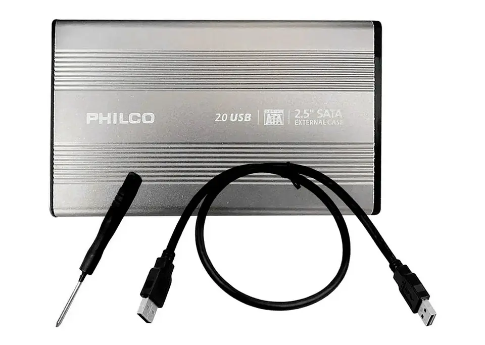 Case Cofre Disco Duro Philco 2.5 Hdd Usb 2.0 3