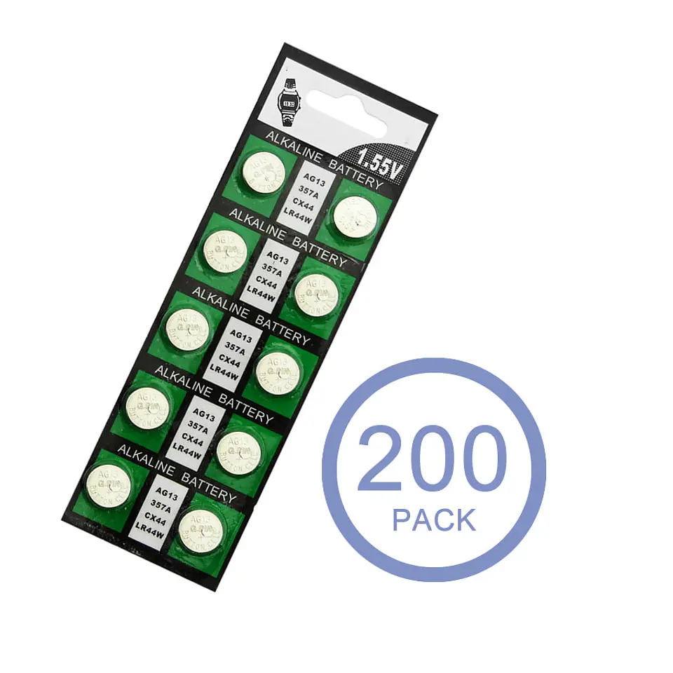 Pack 200 Pilas Ag13 Lr44 Alkaline Battery 1