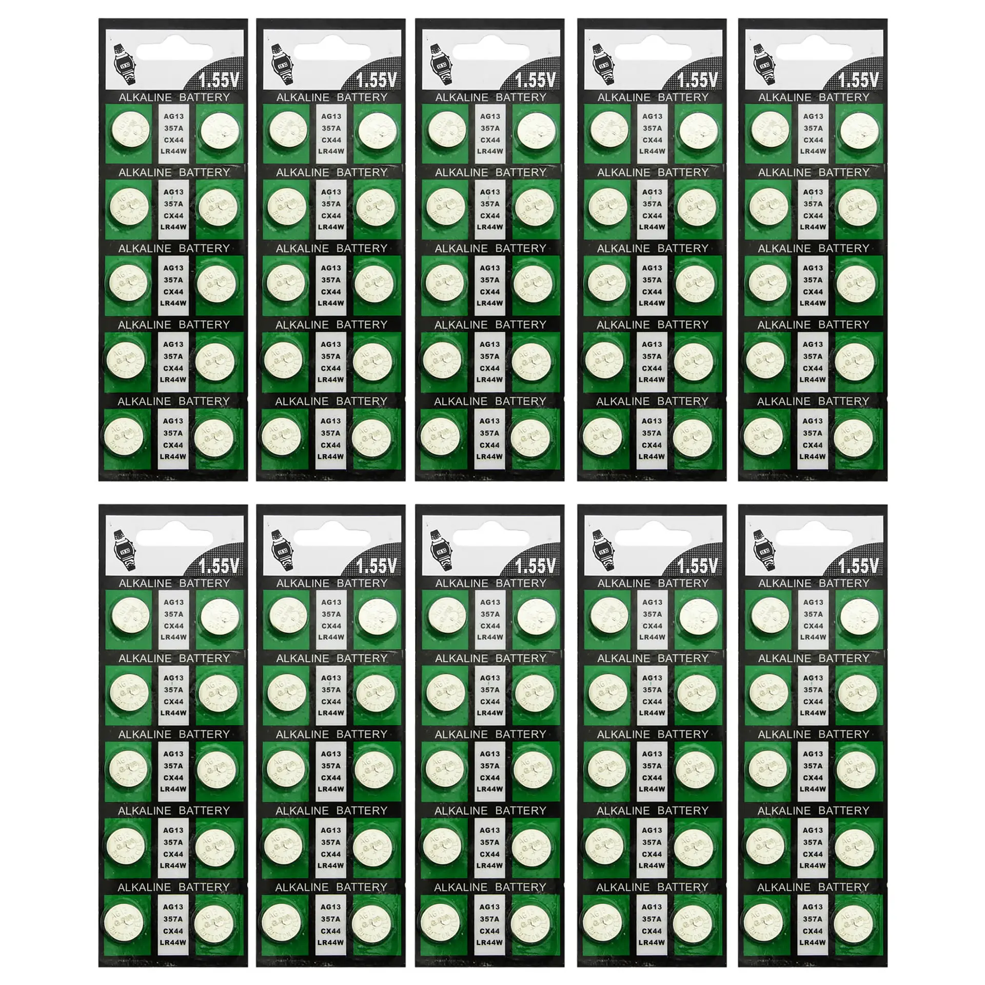 Pack 200 Pilas Ag13 Lr44 Alkaline Battery 2