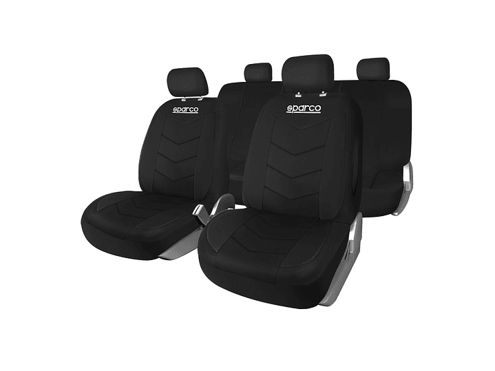 Fundas Cubre Asiento Sparco Poliester Negro 431BK 1
