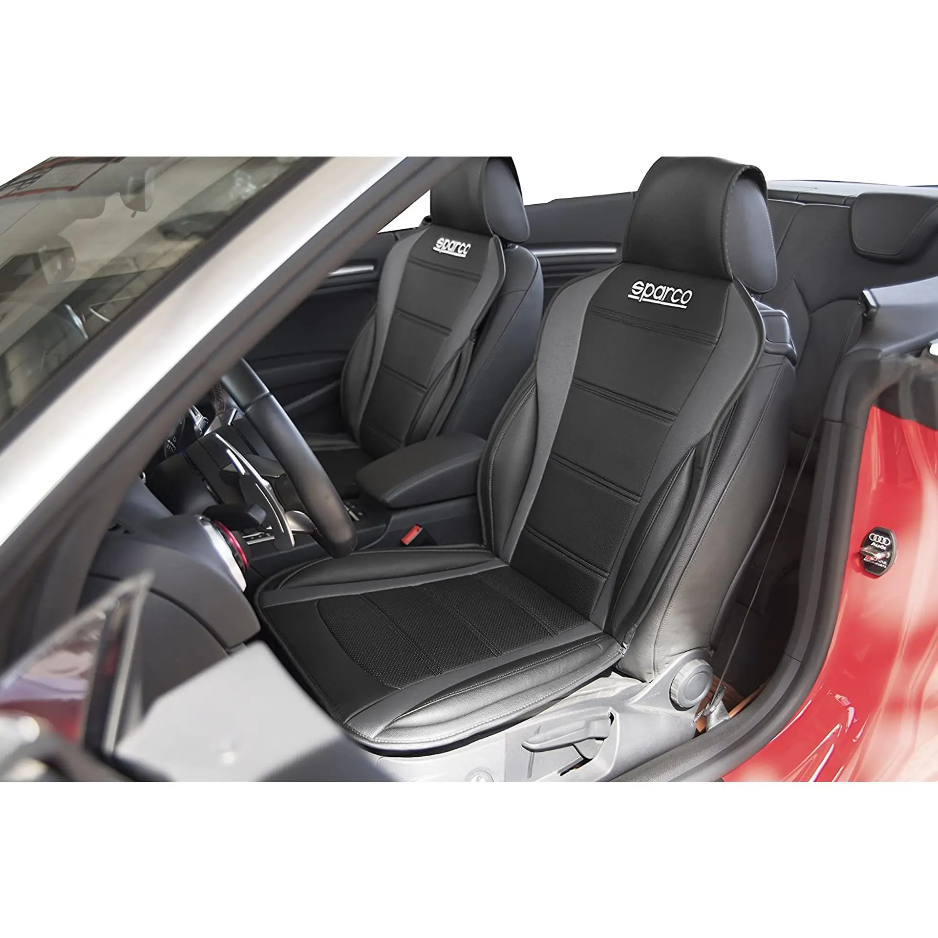 Funda Cubre Asiento Individual Gris Sparco 907GR 2