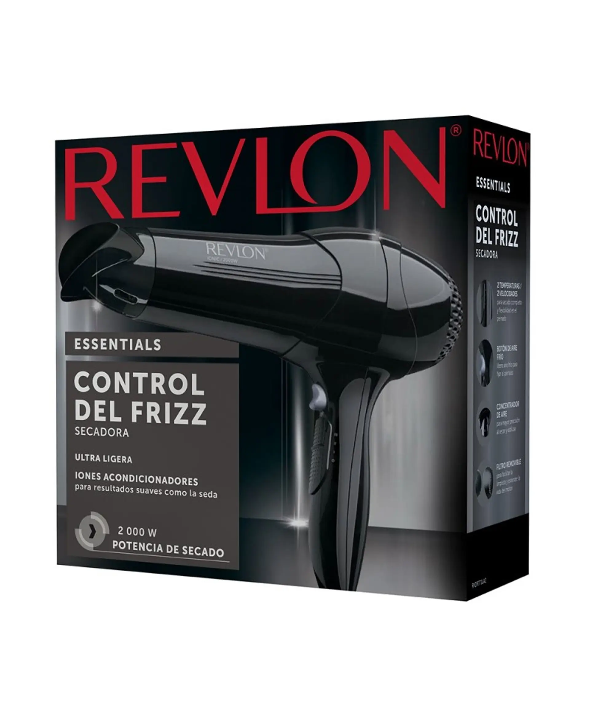 Secador Pelo Revlon Control Del Frizz Essentials 2