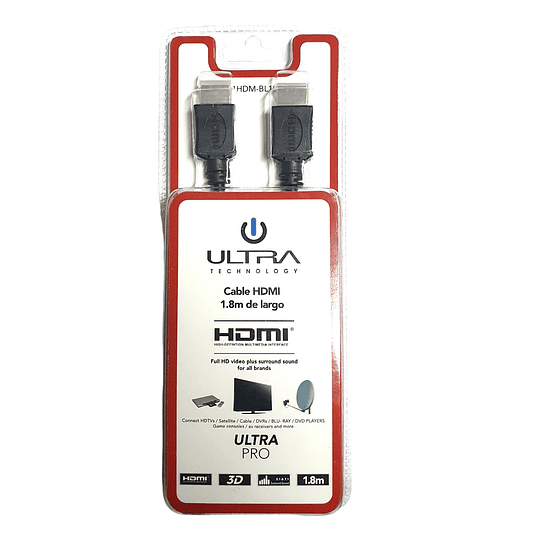 Cable HDMI 1.4 ULTRA, Largo 3 Metros