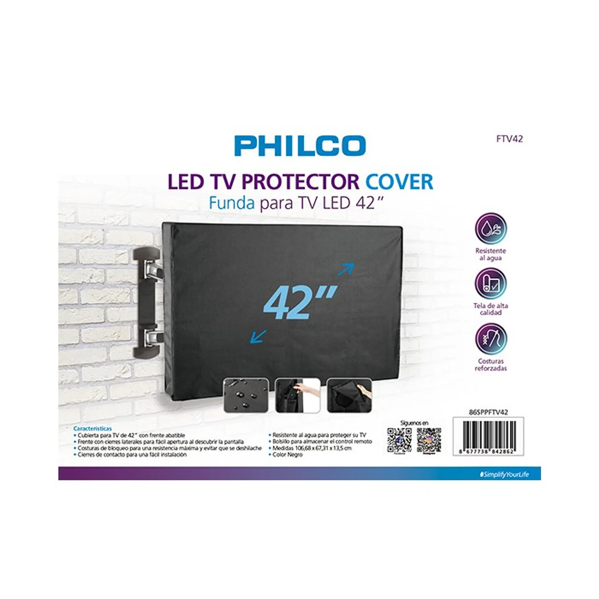 Funda Protector Tv Led 42 Pulgadas Philco 2