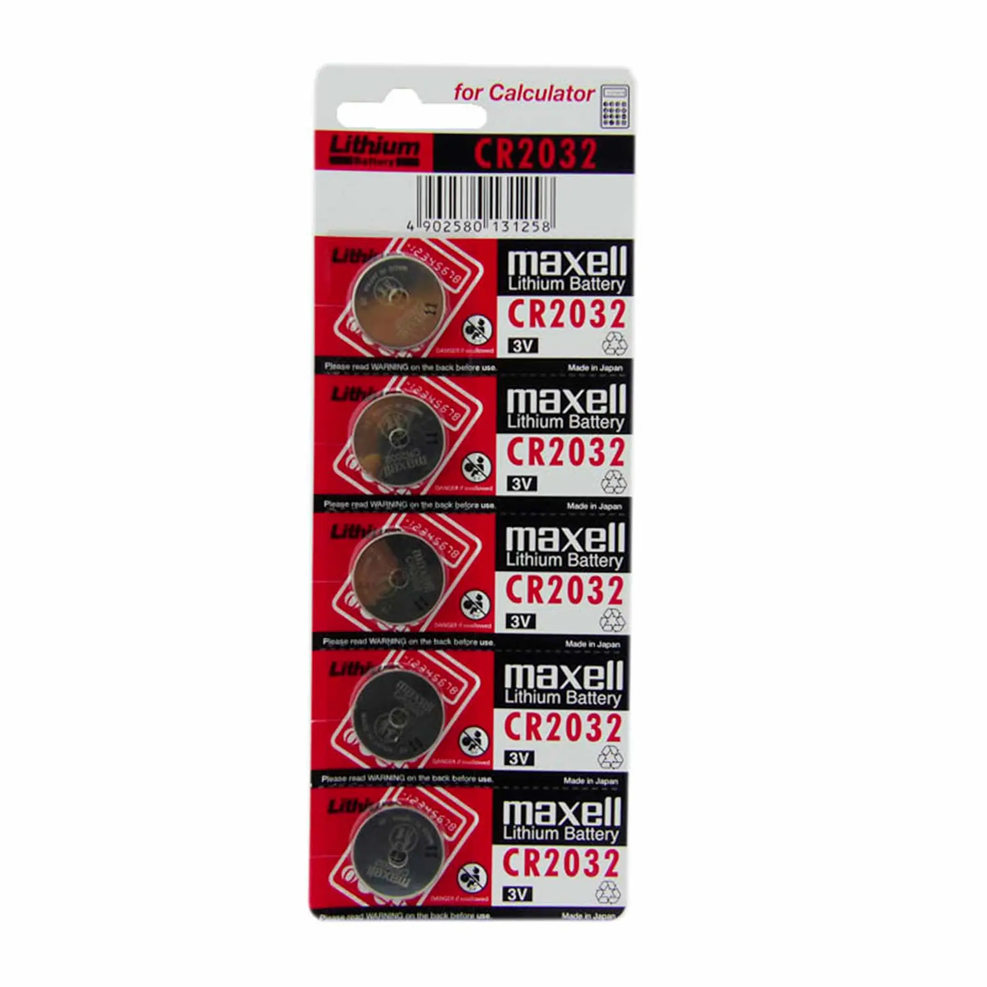 Pack 5 Pilas Cr 2032 Maxell Lithium 1
