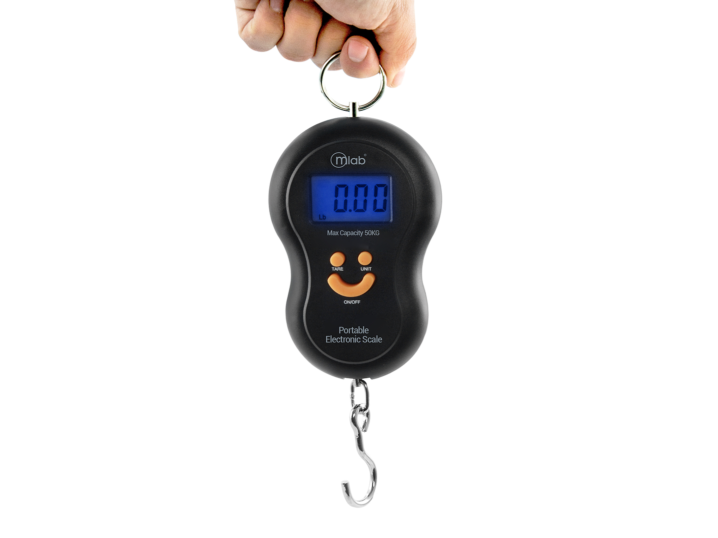 Balanza Pesa Portátil Gancho Multiuso Mlab Negro 1