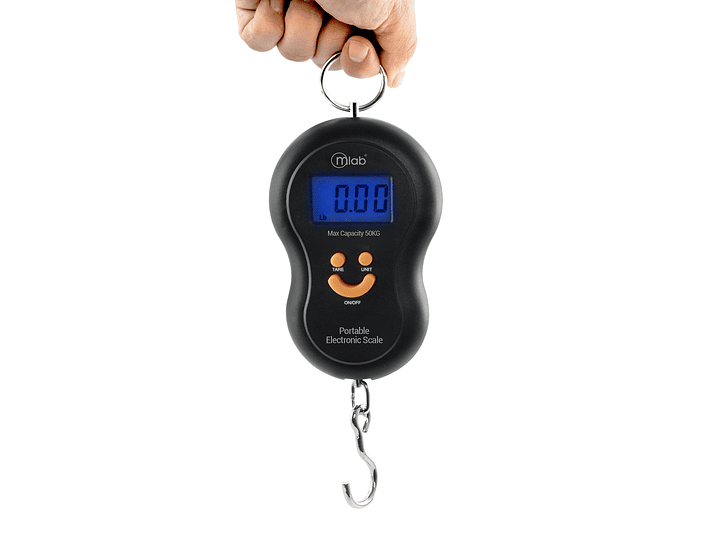 Balanza Pesa Portátil Gancho Multiuso Mlab Negro 1