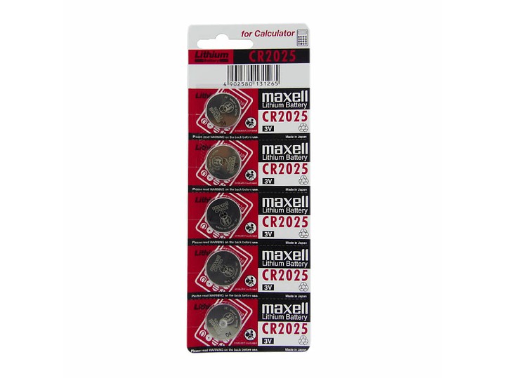 Pack 5 Pilas Cr 2025 Maxell Lithium 1