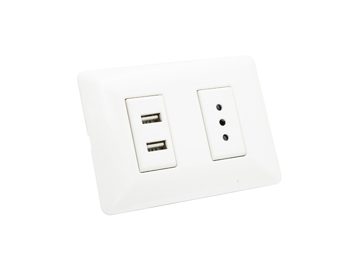 Enchufe Tomacorriente Simple con 2 USB Philco 1