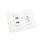 Enchufe Tomacorriente Simple con 2 USB Philco - Miniatura 1