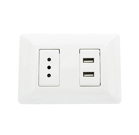 Enchufe Tomacorriente Simple con 2 USB Philco