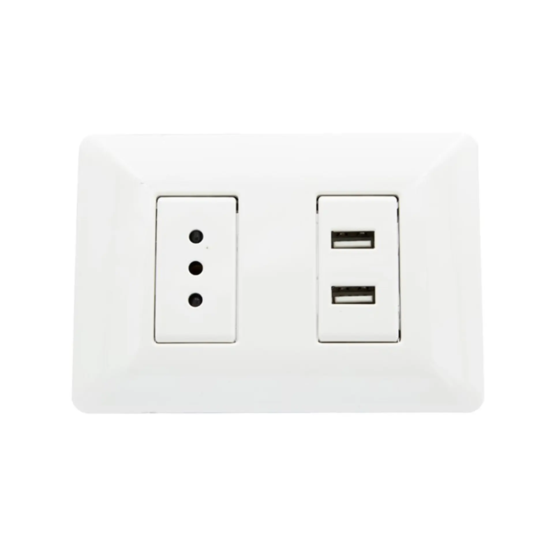 Enchufe Tomacorriente Simple con 2 USB Philco 2