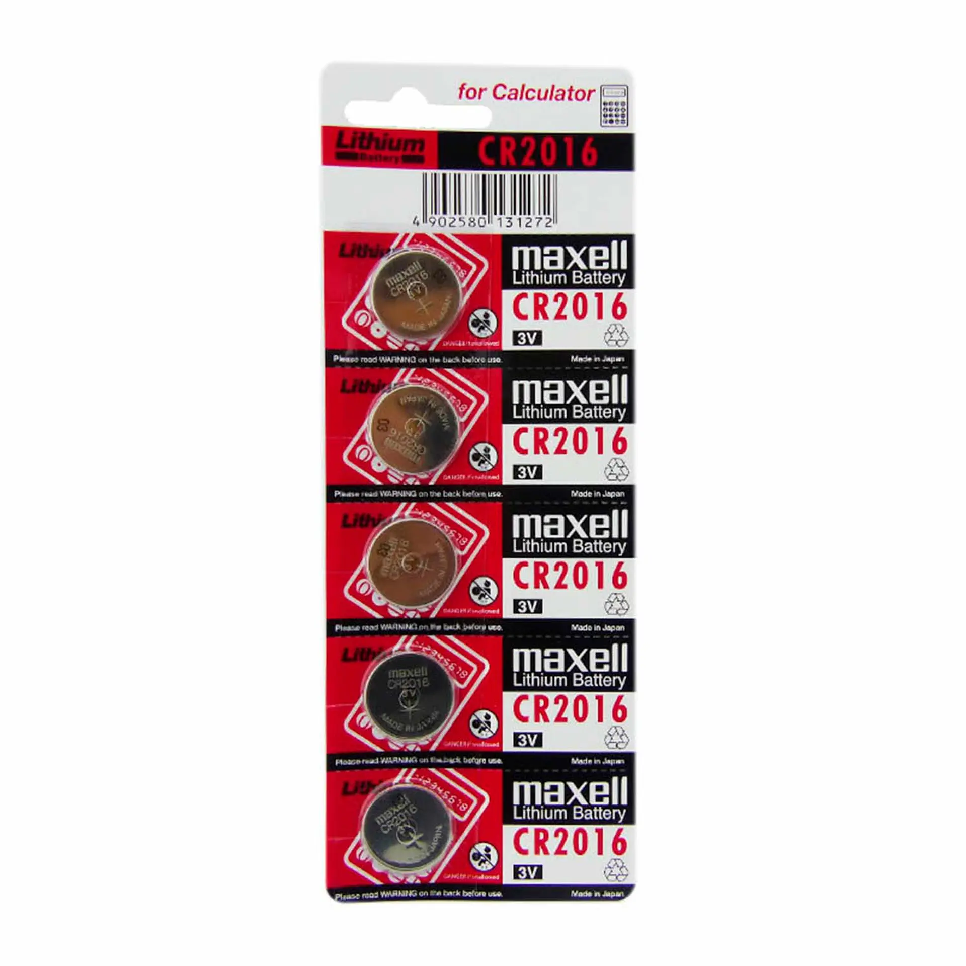 Pack 5 Pilas Cr 2016 Maxell Lithium 1