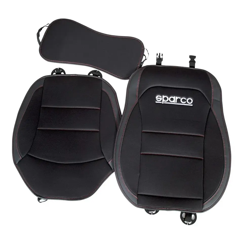Funda Cubre Asiento Individual Negro Sparco 424BKR 3