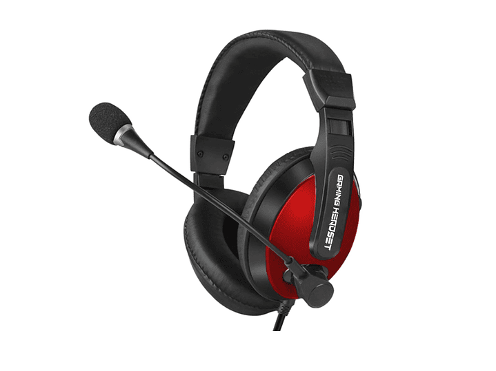 Audifonos Gamer Honk Multimedia Rojo 3.5mm 1