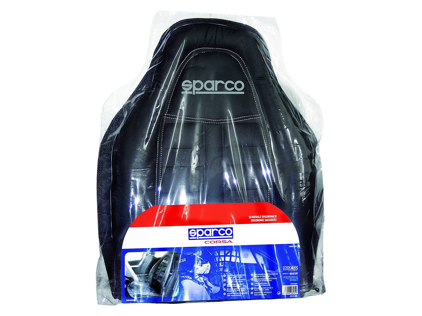 Funda Cubre Asiento Individual Negro Sparco OPC 3