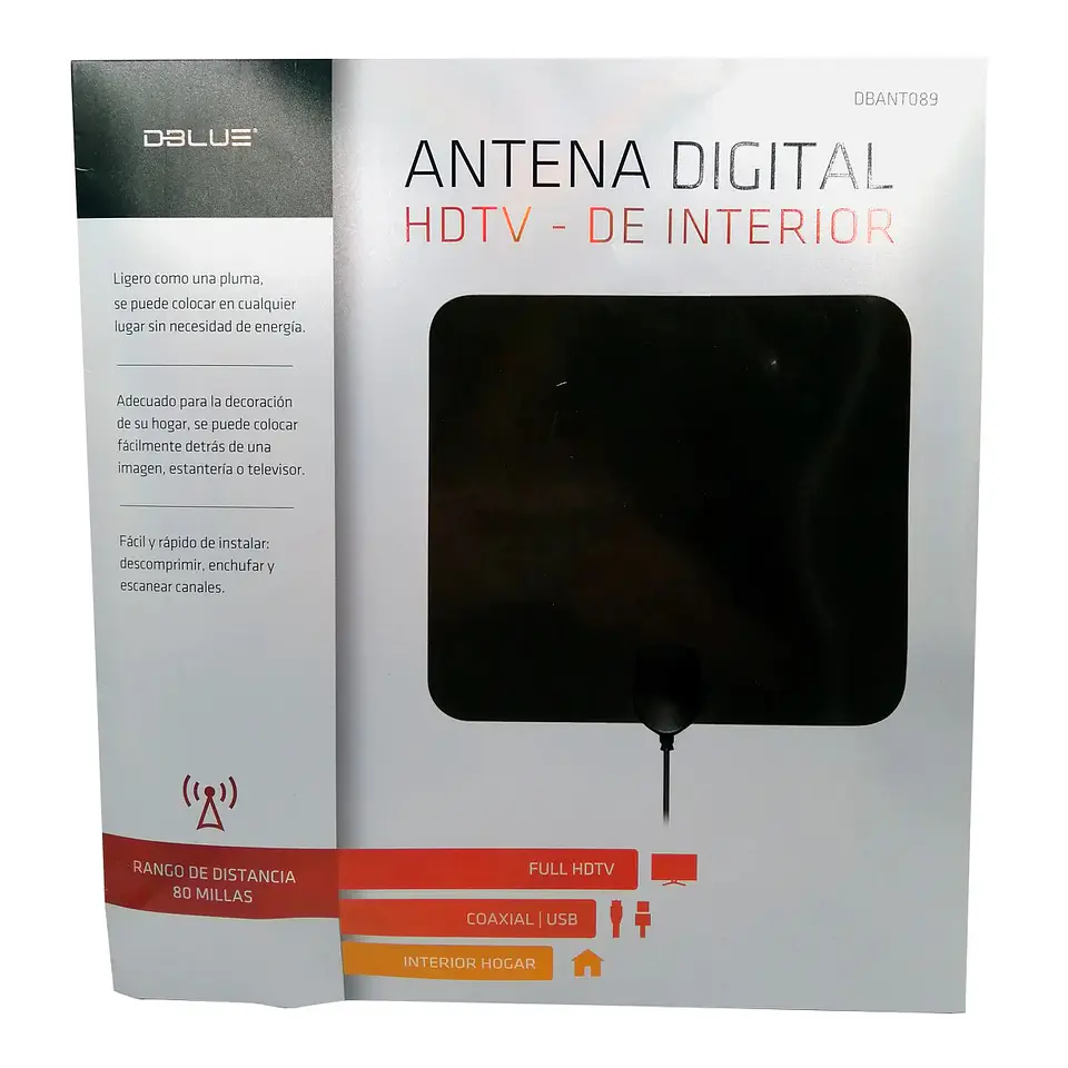 Antena Dblue Tv Digital HDTV Plana DBANT089 3