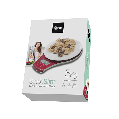 Balanza Pesa de Cocina Multiuso Slim Mlab