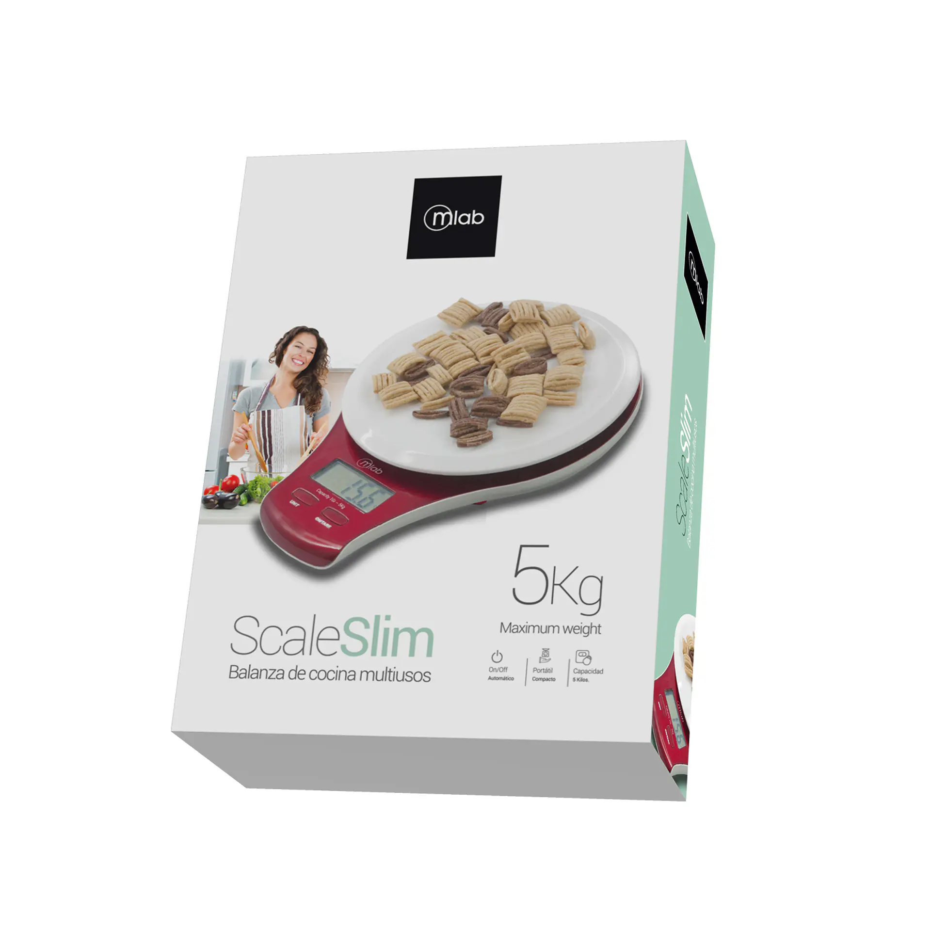 Balanza Pesa de Cocina Multiuso Slim Mlab 2