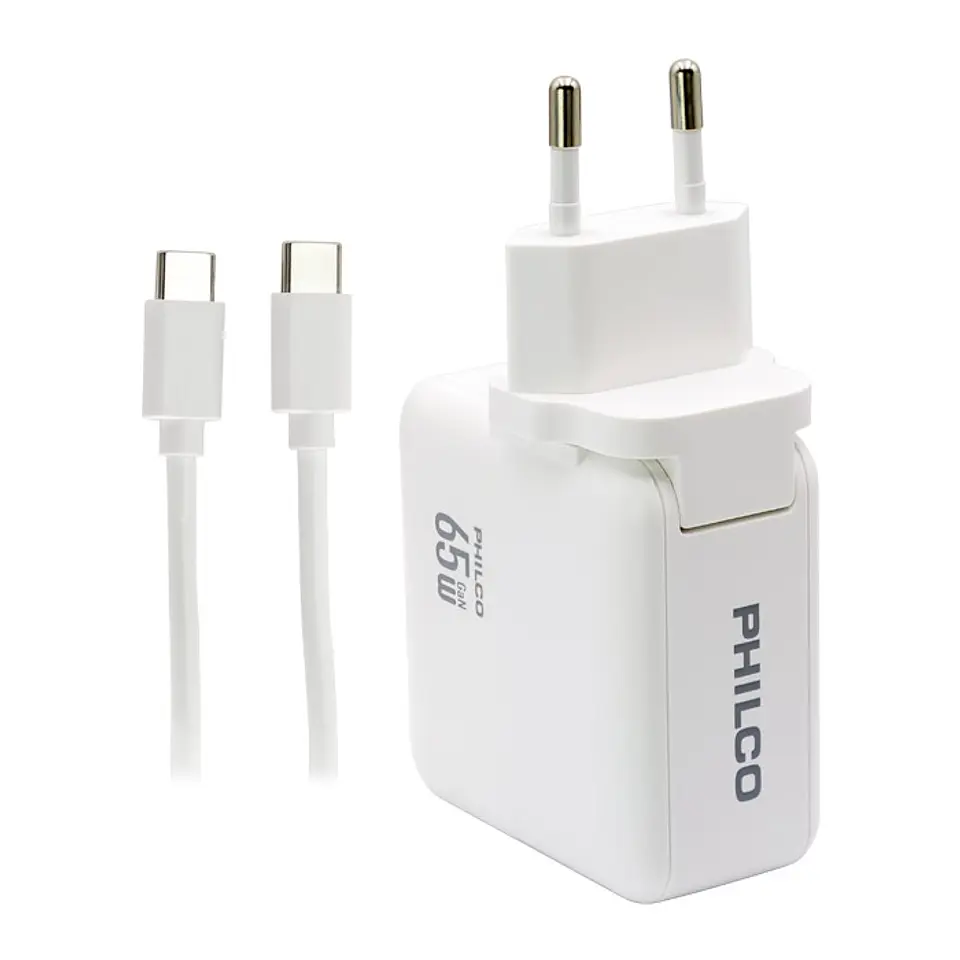 Cargador Super Rapido Philco 60W PD 3